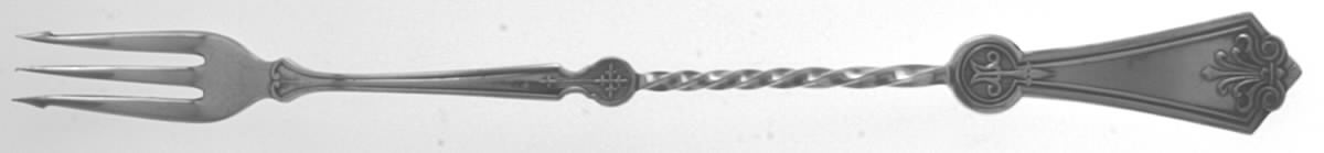 Persian (Silverplate, 1871) Long Handle Pickle/Olive Fork by International Silver-1