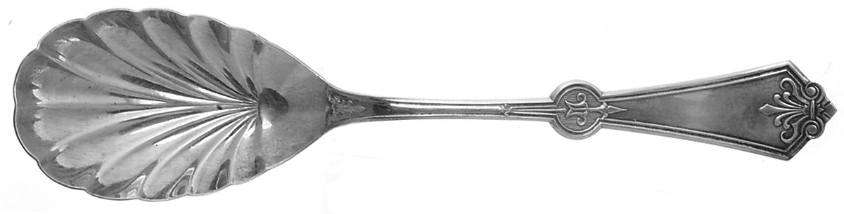 Persian (Silverplate, 1871) Solid Shell Casserole Spoon by International Silver-1