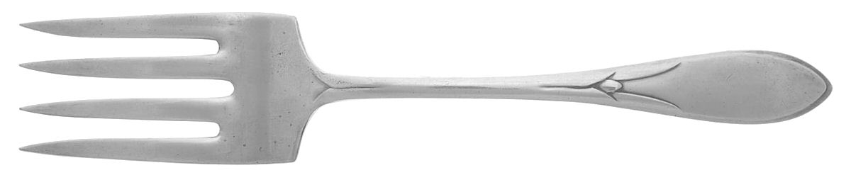 Pickwick (Silverplate, 1938) Medium Solid Cold Meat Serving Fork by International Silver-1