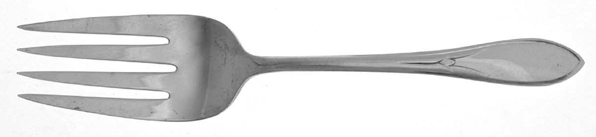 Pickwick (Silverplate, 1938) Small Solid Cold Meat Serving Fork by International Silver-1