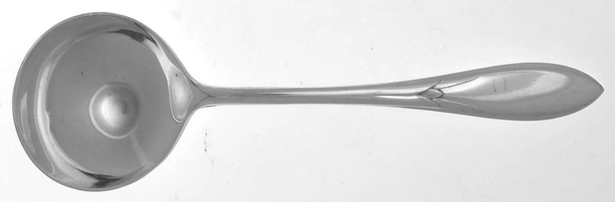 Pickwick (Silverplate, 1938) Round Bowl Soup Spoon (Bouillon) by International Silver-1