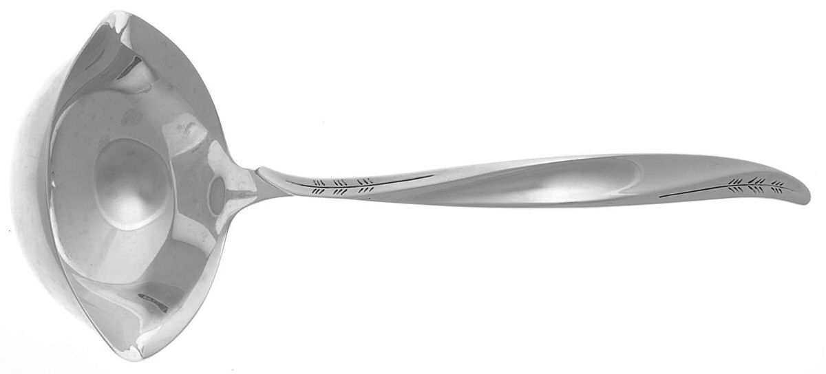 Pine Spray (Sterling, 1957) Solid Gravy Ladle by International Silver-1