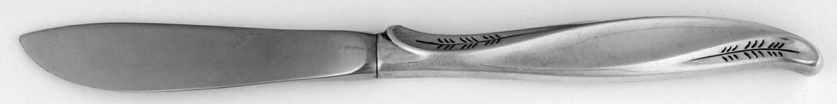 Pine Spray (Sterling, 1957) Butter Spreader by International Silver-1