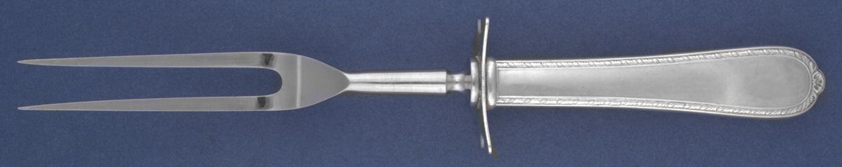 Pine Tree (Sterling, 1927) Large Stainless-Prong Roast Carving Fork by International Silver-1