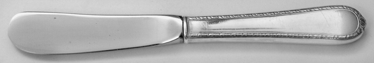 Pine Tree (Sterling, 1927) Butter Spreader Hollow Hdl-Paddle/Stainless Blade by International Silver-1
