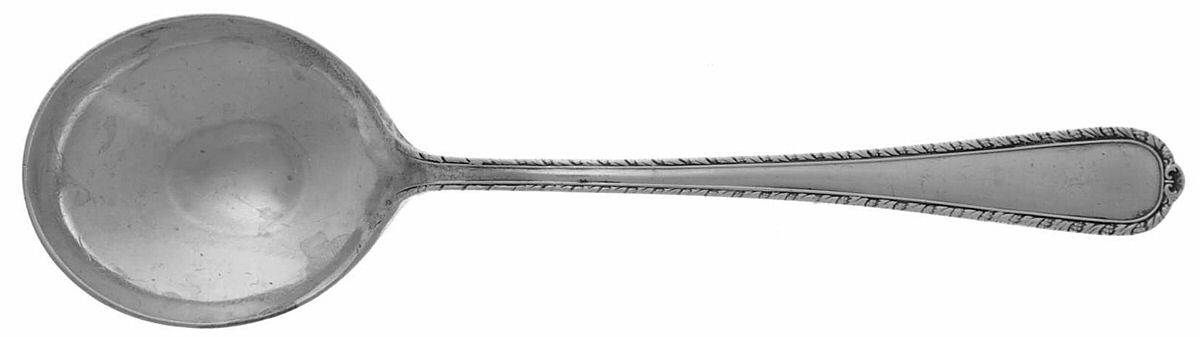 Pine Tree (Sterling, 1927) Round Bowl Soup Spoon (Bouillon) by International Silver-1