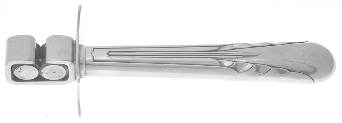 Pine Tree (Sterling, 1927) Sterling Guard Steel Wheels Knife Sharpener by International Silver-1