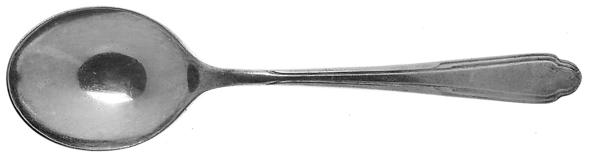 Plaza (Silverplate, 1950) Round Bowl Soup Spoon (Gumbo) by International Silver-1