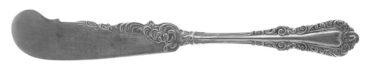 Plymouth (Silverplate, 1897) Flat Handle Butter Spreader by International Silver-1