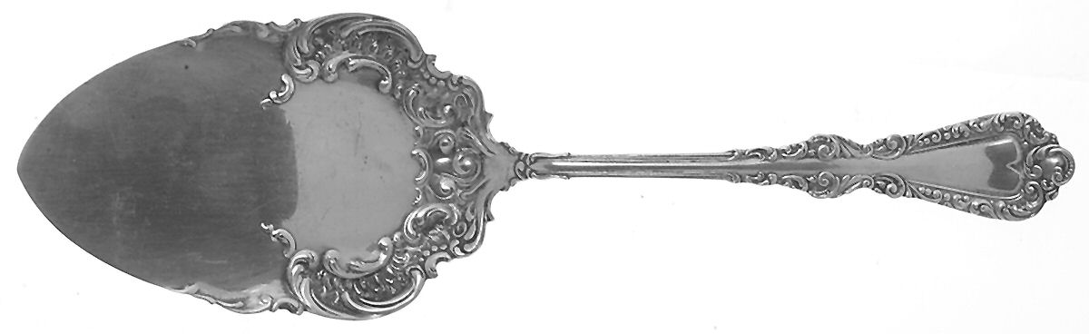 Plymouth (Silverplate, 1897) Large Solid Pie Knife by International Silver-1