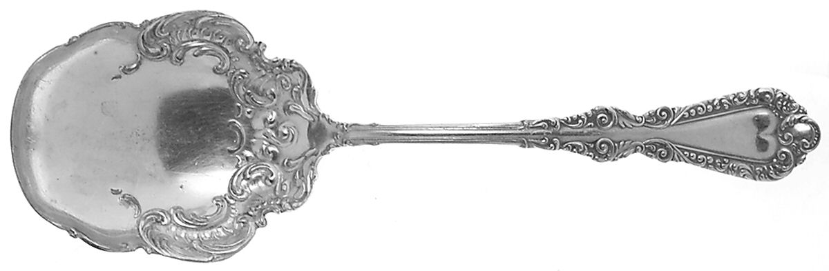 Plymouth (Silverplate, 1897) Solid Shell Casserole Spoon by International Silver-1