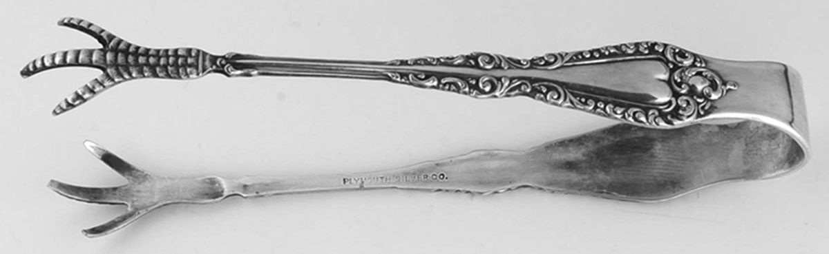 Plymouth (Silverplate, 1897) Sugar Tongs by International Silver-1