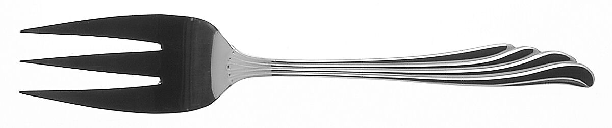 Polara (Stainless) Medium Solid Cold Meat Serving Fork by International Silver-1