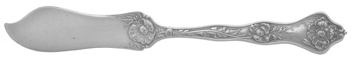 Poppy I (Silverplate, 1900) Flat Handle Butter Spreader by International Silver-1