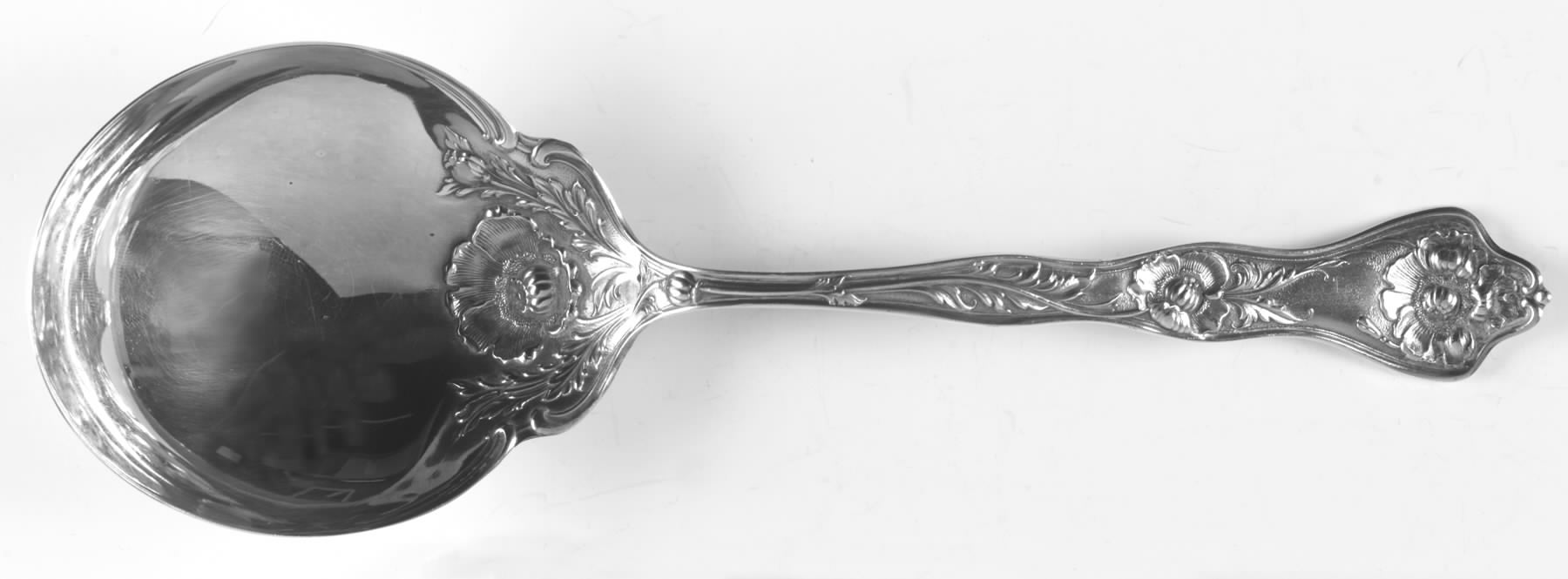 Poppy II (Silverplate, 1914) Solid Smooth Berry/Casserole Spoon by International Silver-1