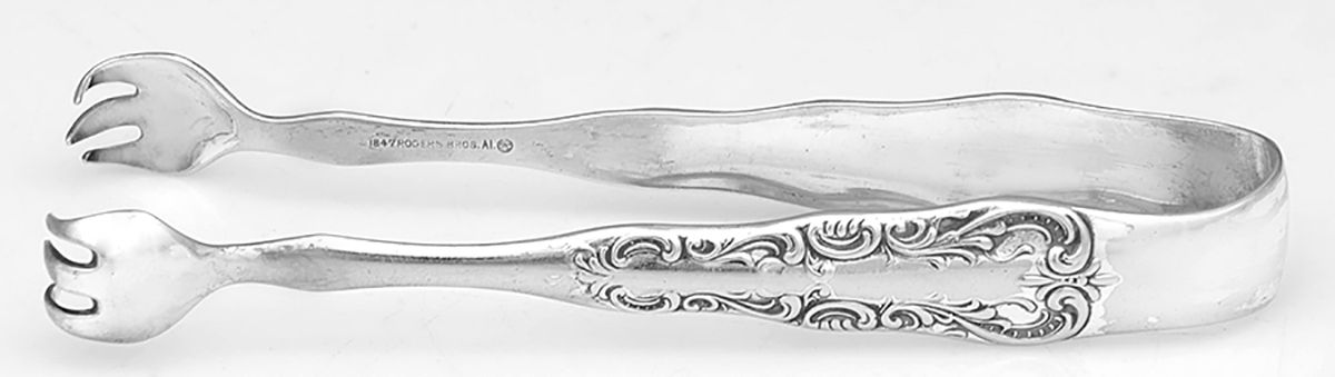 Portland (Silverplate, 1891) Sugar Tongs by International Silver-1