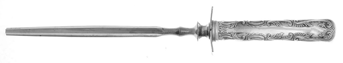 Portland (Silverplate, 1891) Small Steel Rod Sharpener Knife by International Silver-1