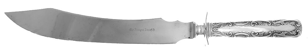 Portland (Silverplate, 1891) Large Stainless Blade Roast Carving Knife by International Silver-1