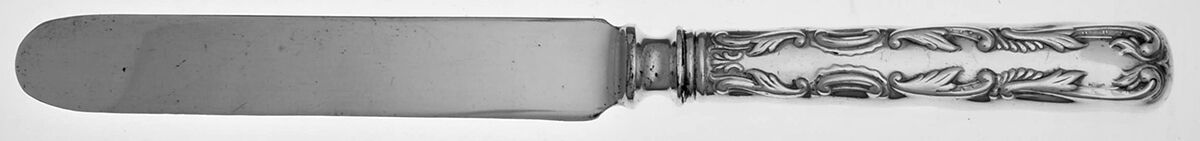 Portland (Silverplate, 1891) Blunt Hollow Knife with Bolster by International Silver-1