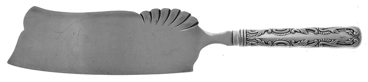 Portland (Silverplate, 1891) Large Ice Cream Slicer with Silverplate Blade by International Silver-1