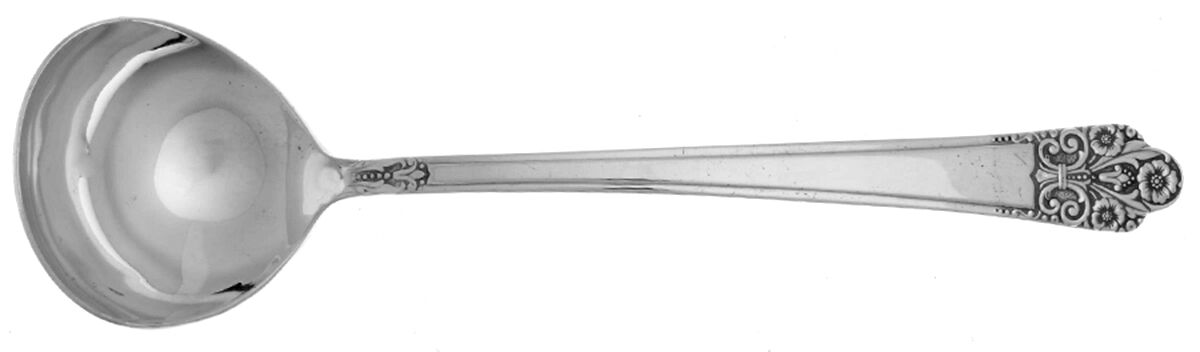 Precious (Silverplate, 1941) Solid Piece Cream Ladle HC by International Silver-1