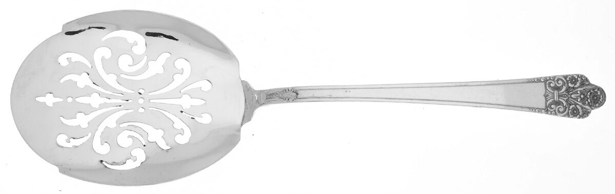 Precious (Silverplate, 1941) Croquette Server with Silverplate Bowl HC by International Silver-1
