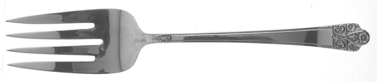 Precious (Silverplate, 1941) Large Solid Cold Meat Serving Fork by International Silver-1