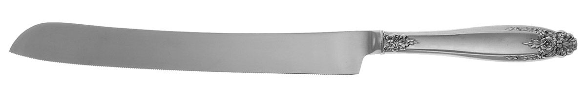 Prelude (Sterling, 1939, No Monograms) Wedding Cake Knife with Stainless Blade HC by International Silver-1