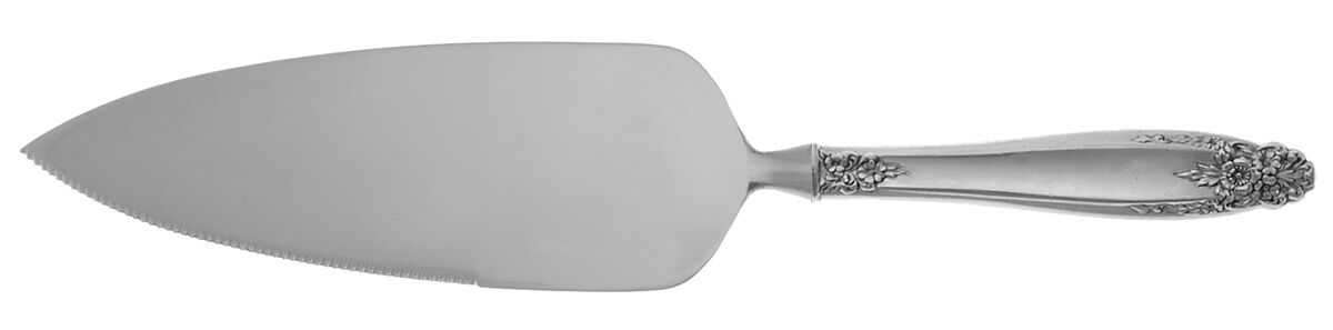 Prelude (Sterling, 1939, No Monograms) Pie Server with Serrated Stainless Blade HC by International Silver-1