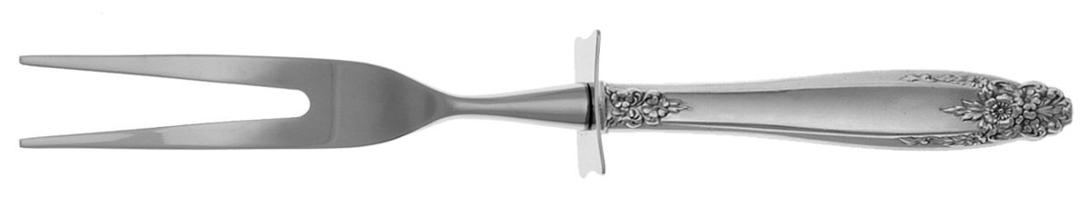 Prelude (Sterling, 1939, No Monograms) Carving Fork Small with Stainless Prongs HC by International Silver-1