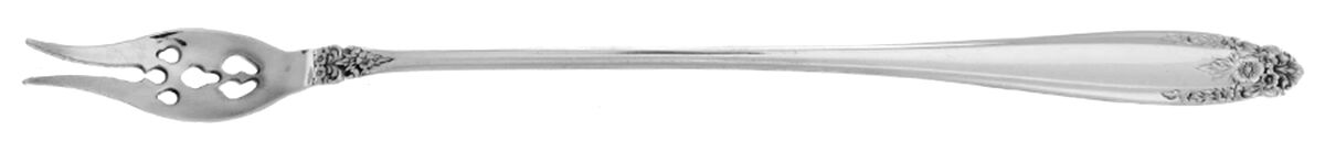 Prelude (Sterling, 1939, No Monograms) Long Handle Olive Fork HC by International Silver-1
