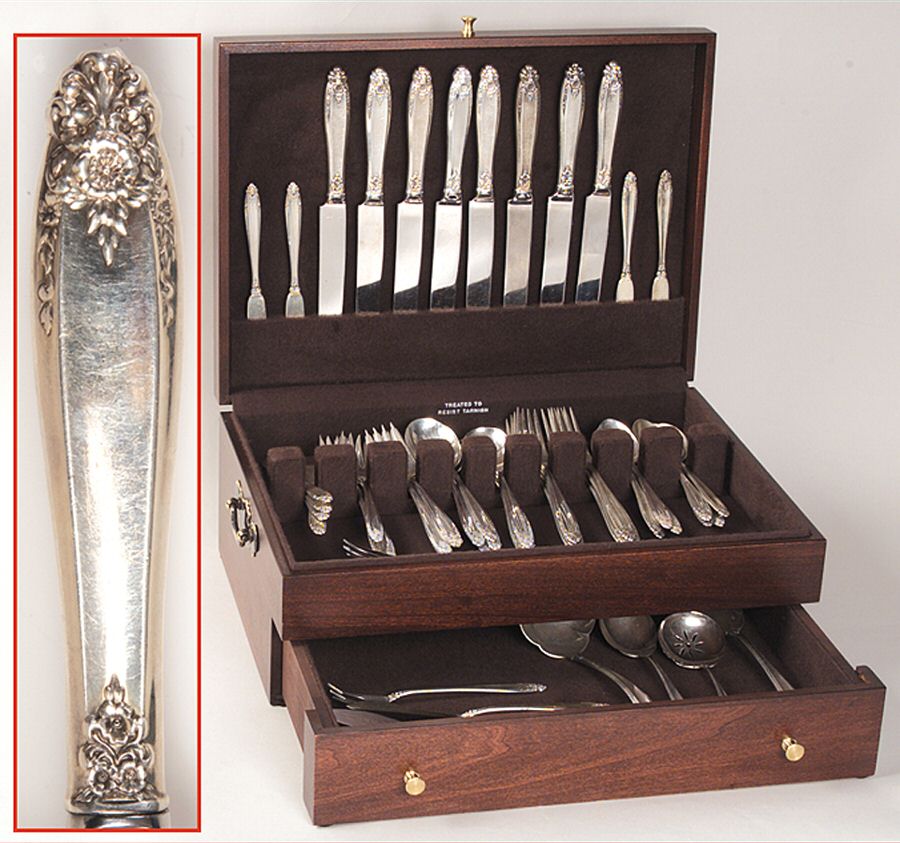 Prelude (Sterling, 1939, No Monograms) 56 Piece Set by International Silver-1