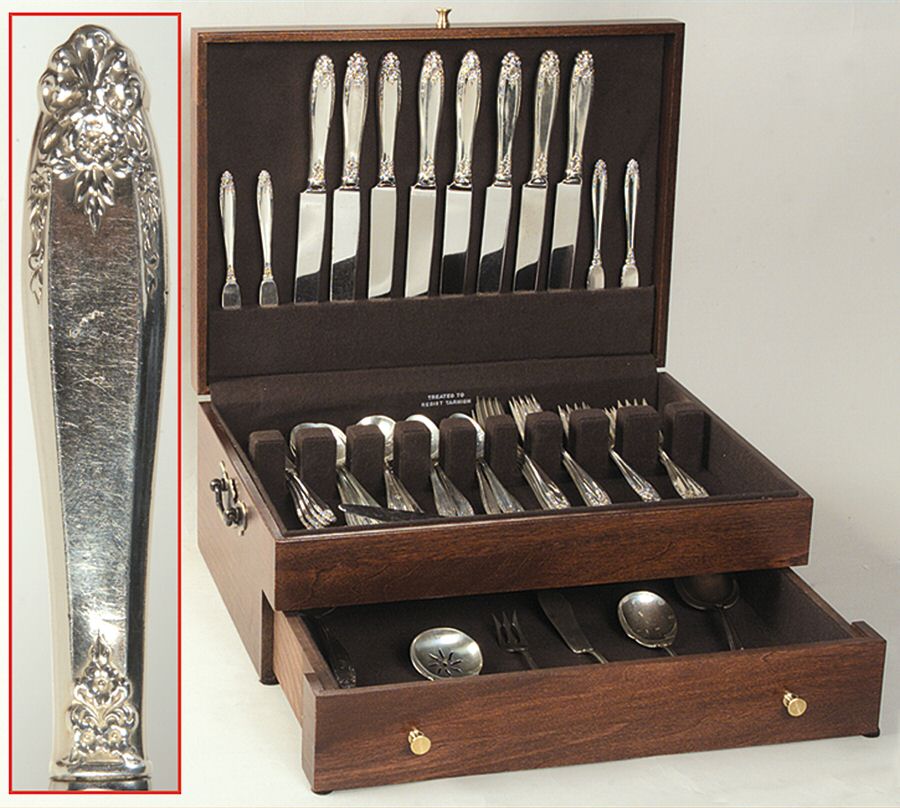 Prelude (Sterling, 1939, No Monograms) 55 Piece Set by International Silver-1