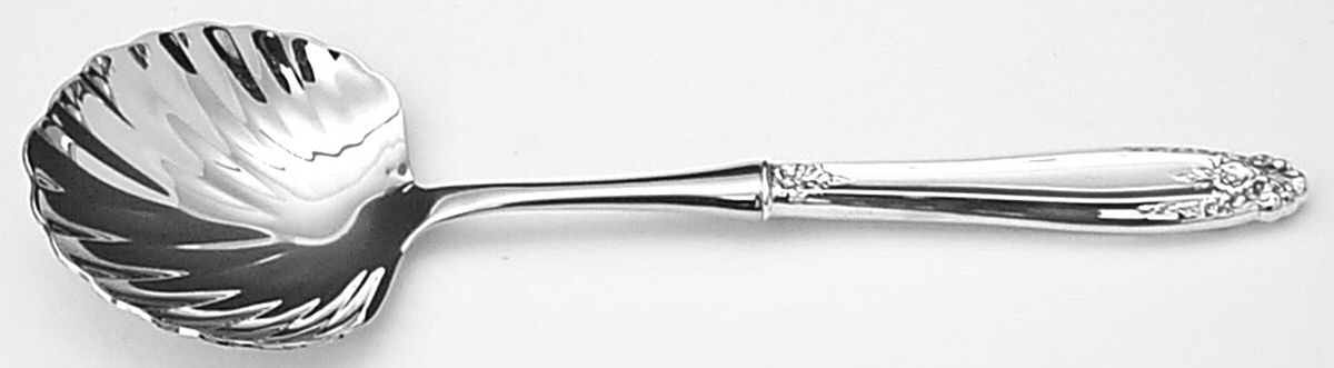 Prelude (Sterling, 1939, No Monograms) Casserole Spoon with Stainless Shell Bowl by International Silver-1