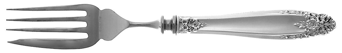 Prelude (Sterling, 1939, No Monograms) Individual Hollow Fish Fork, Stainless Tines by International Silver-1