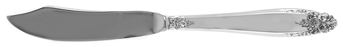 Prelude (Sterling, 1939, No Monograms) Individual Fish Knife with Stainless Blade by International Silver-1