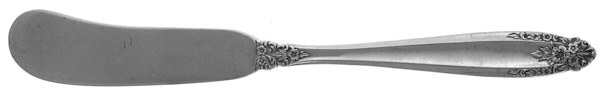 Prelude (Sterling, 1939, No Monograms) Flat Handle Butter Spreader by International Silver-1