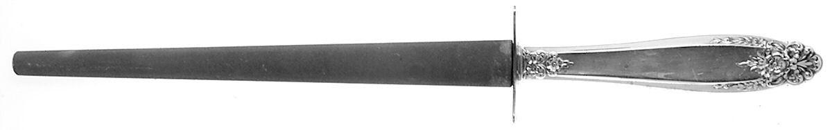 Prelude (Sterling, 1939, No Monograms) Large Whetstone Rod Knife Sharpener by International Silver-1