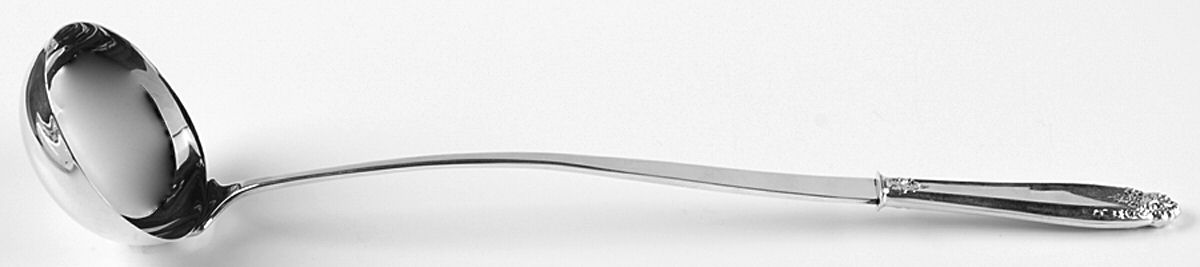 Prelude (Sterling, 1939, No Monograms) Hollow Handle Soup Ladle with Solid Bowl by International Silver-1