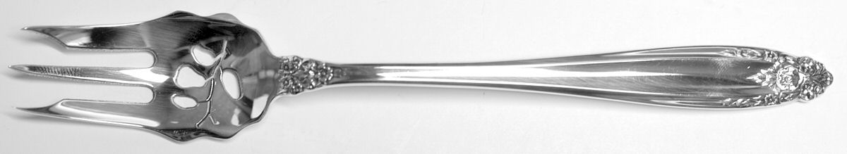 Prelude (Sterling, 1939, No Monograms) Pickle Fork Pierced with Short Handle HC by International Silver-1