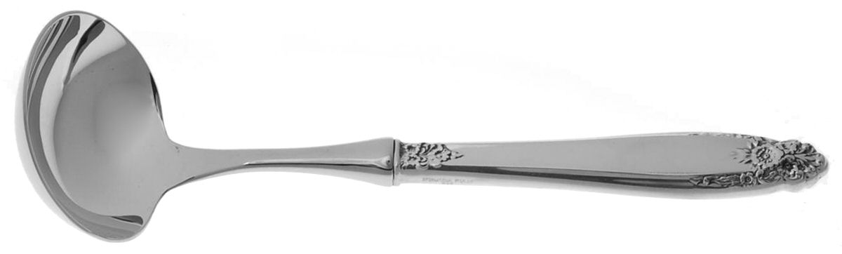 Prelude (Sterling, 1939, No Monograms) Hollow Handle Gravy Ladle with Stainless Bowl by International Silver-1
