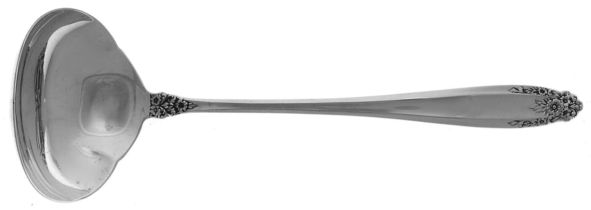 Prelude (Sterling, 1939, No Monograms) Solid Piece Cream Ladle by International Silver-1
