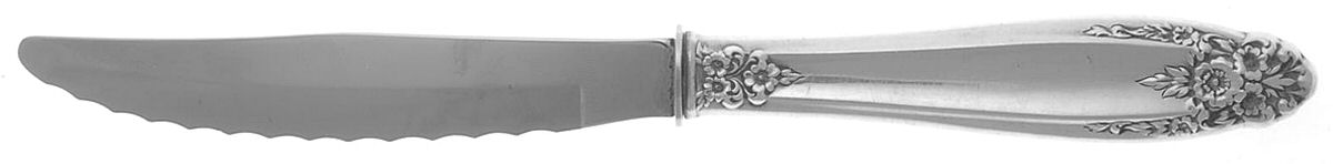 Prelude (Sterling, 1939, No Monograms) Individual Steak Knife Hollow Handle Serrate Blade by International Silver-1