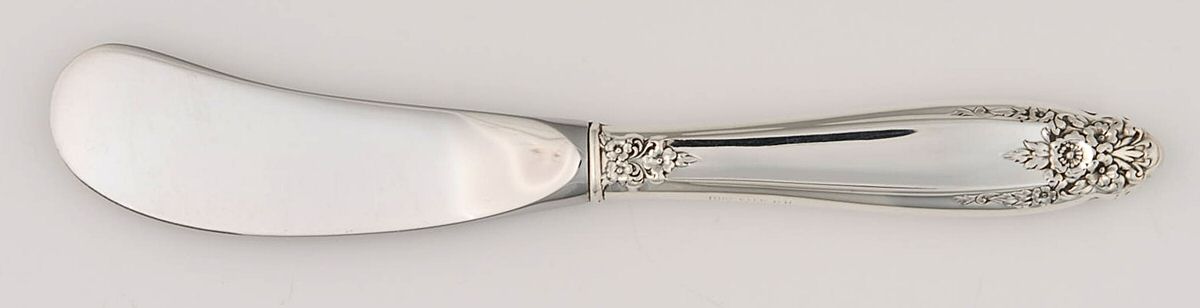 Prelude (Sterling, 1939, No Monograms) Butter Spreader Hollow Hdl-Paddle/Stainless Blade by International Silver-1