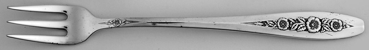 Primrose II (Silverplate, 1952) Cocktail/Seafood Fork by International Silver-1