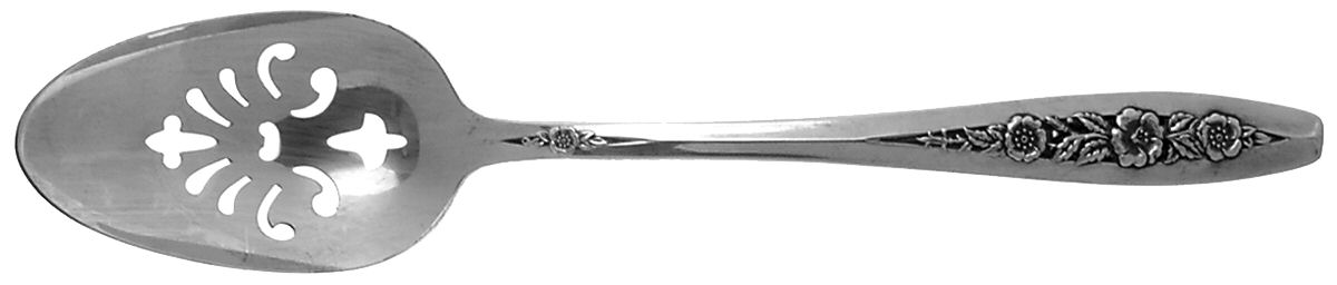 Primrose II (Silverplate, 1952) Pierced Tablespoon (Serving Spoon) by International Silver-1
