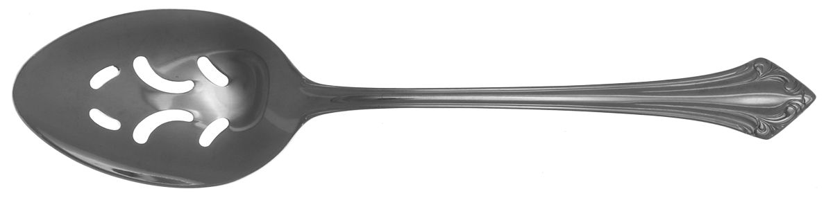 Princess Anne (Stainless) Pierced Tablespoon (Serving Spoon) by International Silver-1