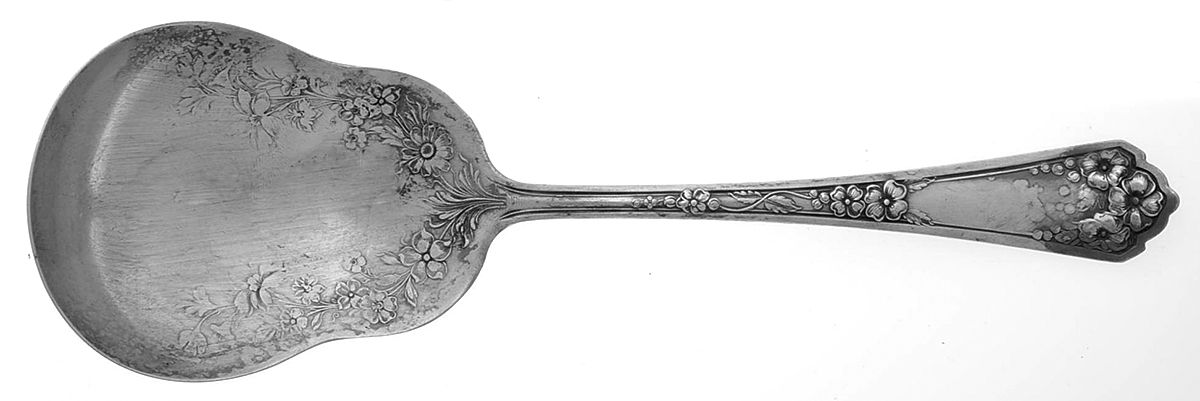 Primrose I (Silverplate, 1912) Solid Smooth Casserole Spoon by International Silver-1