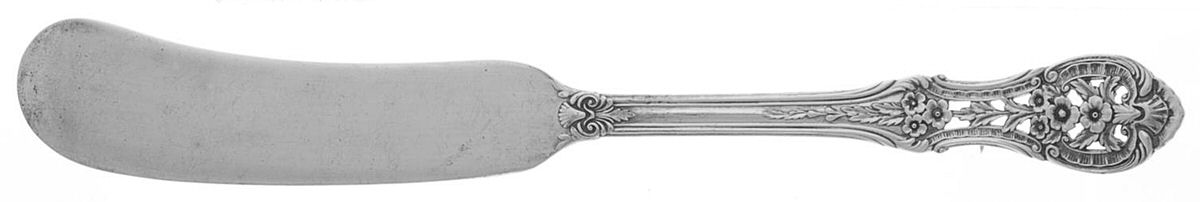 Primrose (Sterling, 1936) Flat Handle Butter Spreader by International Silver-1
