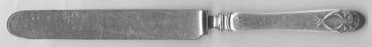 Princess (Silverplate, 1879, No Monograms) Blunt Solid Knife by International Silver-1